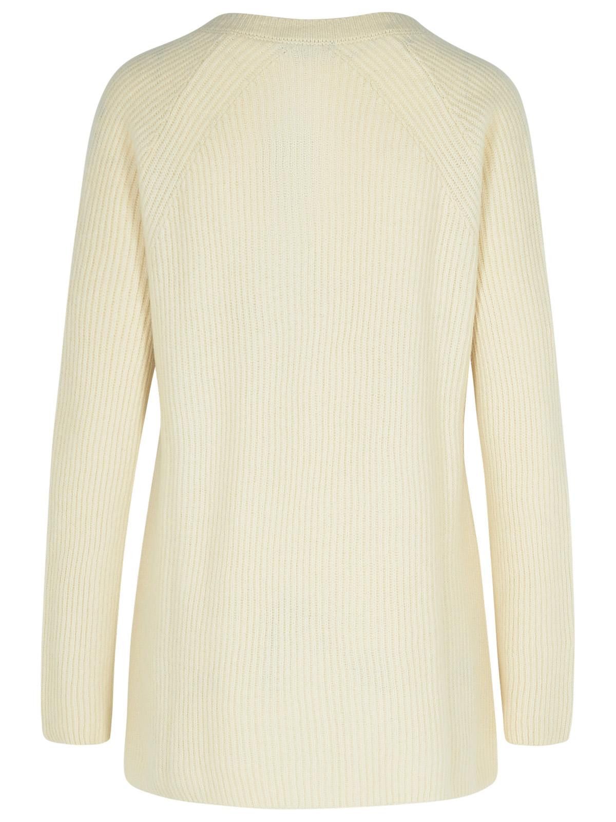 Fay FAY Cream Wool Blend Cardigan Size S / US 4 / IT 40 - 3 Thumbnail