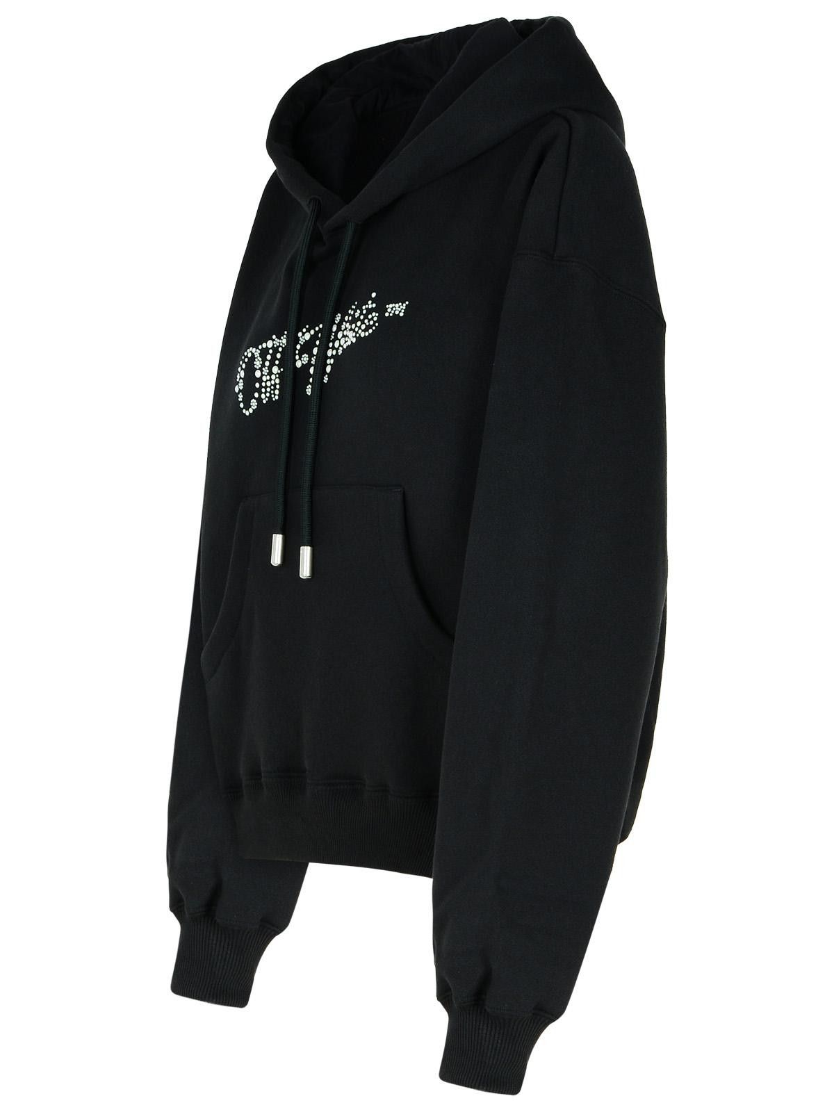 Off-White OFF-WHITE Black Cotton Sweatshirt Size XS / US 0-2 / IT 36-38 - 2 Thumbnail