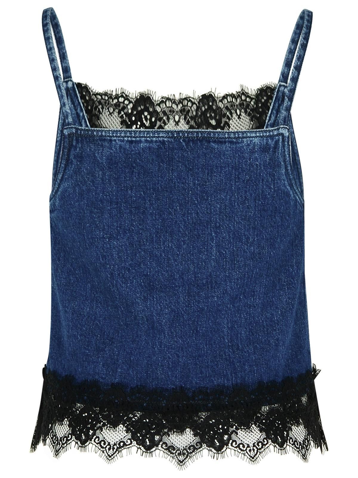 Off-White OFF-WHITE '20'S' Blue Denim Top Size S / US 4 / IT 40 - 3 Thumbnail