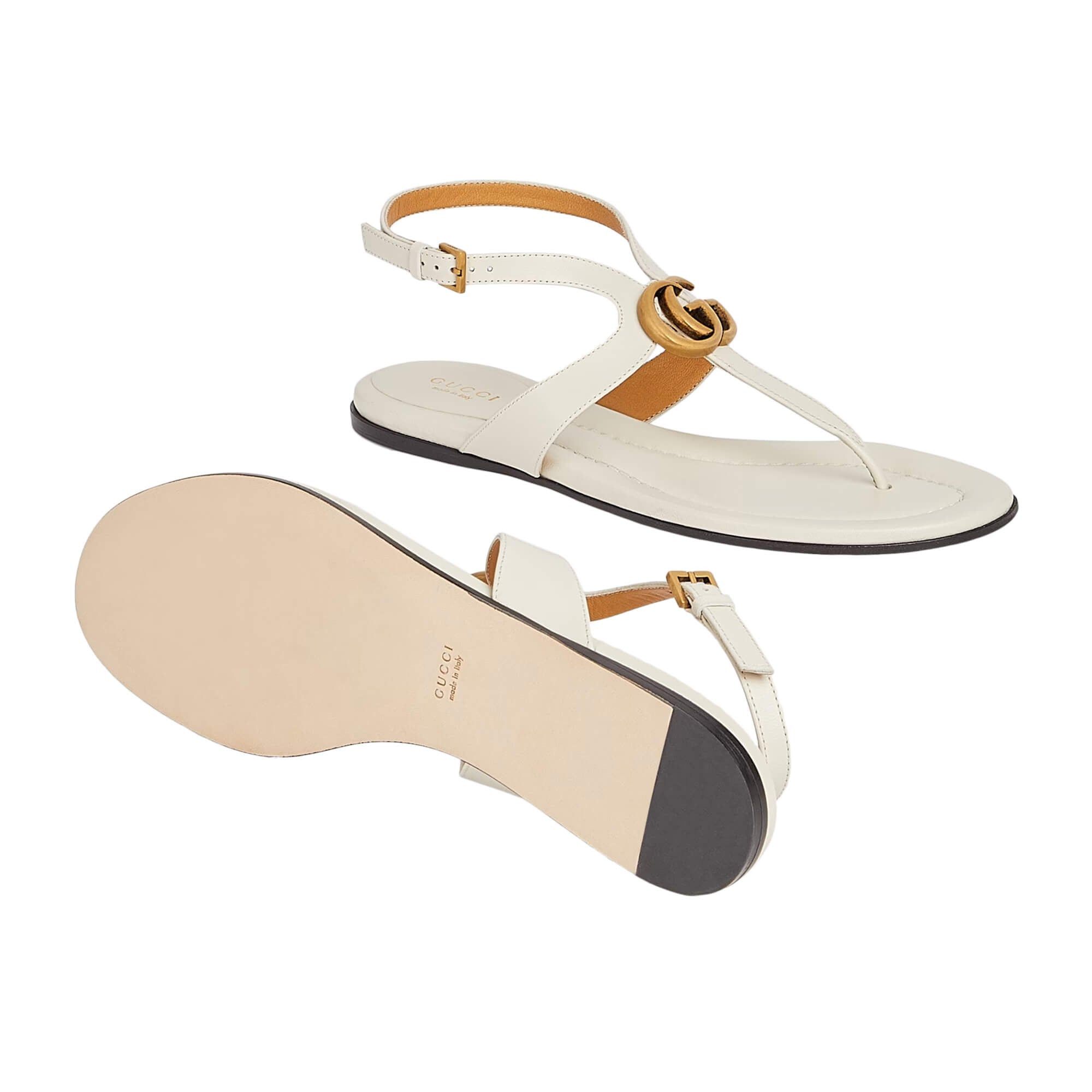 Gucci Gucci Doube G Thong Sandals SIZE 36 Size ONE SIZE - 3 Thumbnail