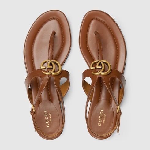 Gucci Gucci Doube G Thong Sandals SIZE 36 Size ONE SIZE - 2 Thumbnail