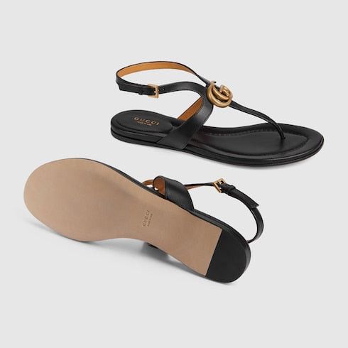 Gucci Gucci Doube G Thong Sandals SIZE 36.5 Size ONE SIZE - 3 Thumbnail