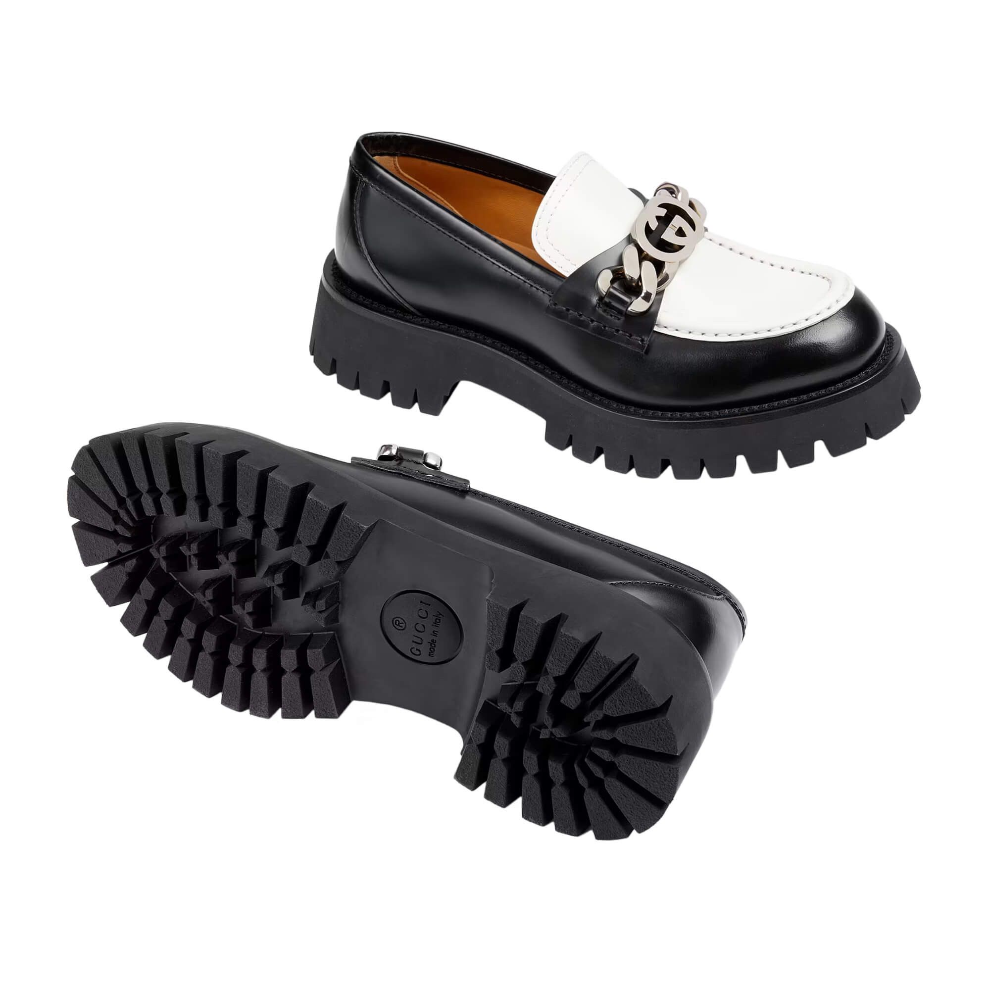 Gucci Gucci Interlocking G Chain Loafers SIZE 41 Size ONE SIZE - 3 Thumbnail