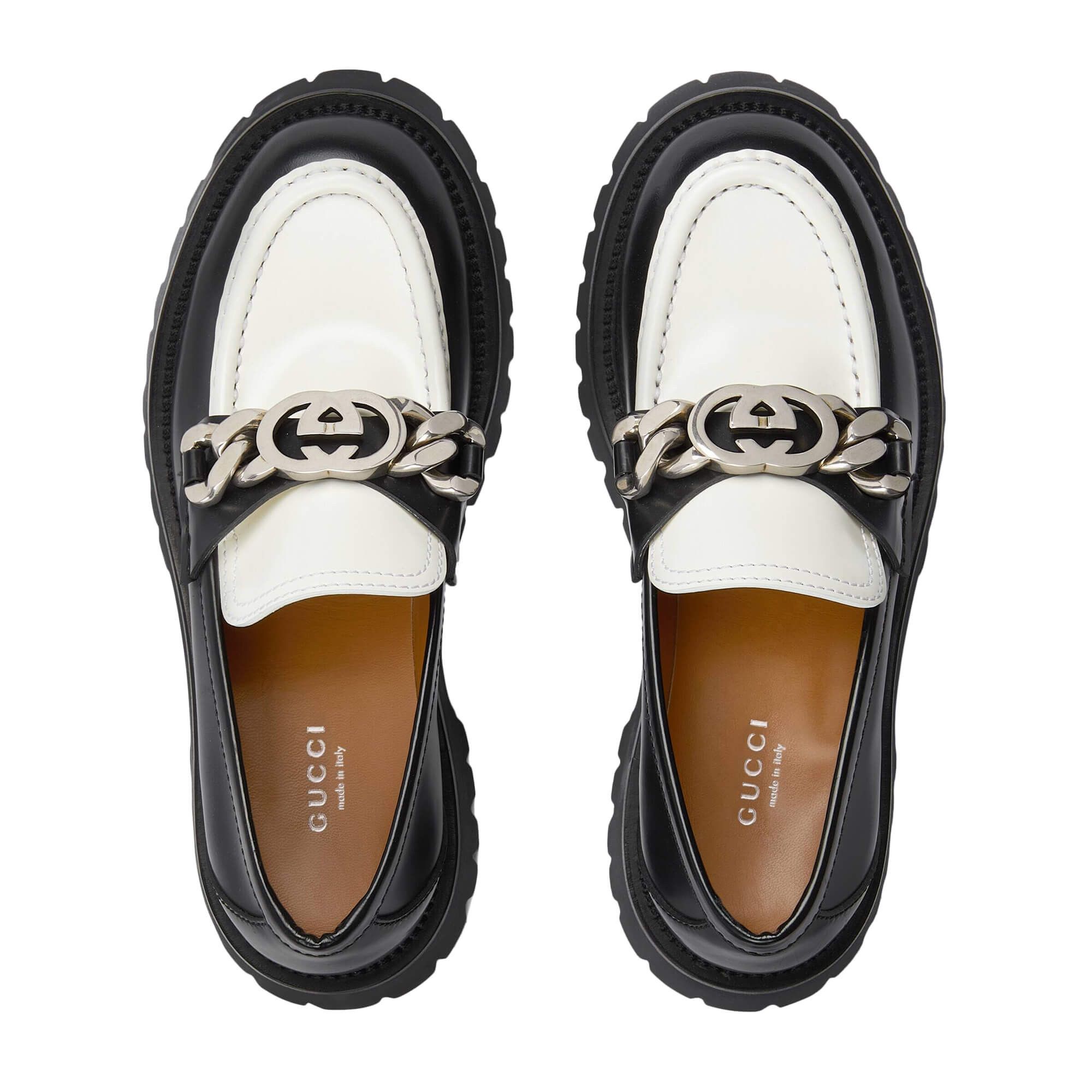 Gucci Gucci Interlocking G Chain Loafers SIZE 37.5 Size ONE SIZE - 2 Thumbnail