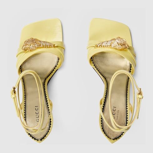 Gucci Gucci Snake Hardware High Heel Sandals SIZE 40 Size ONE SIZE - 2 Thumbnail
