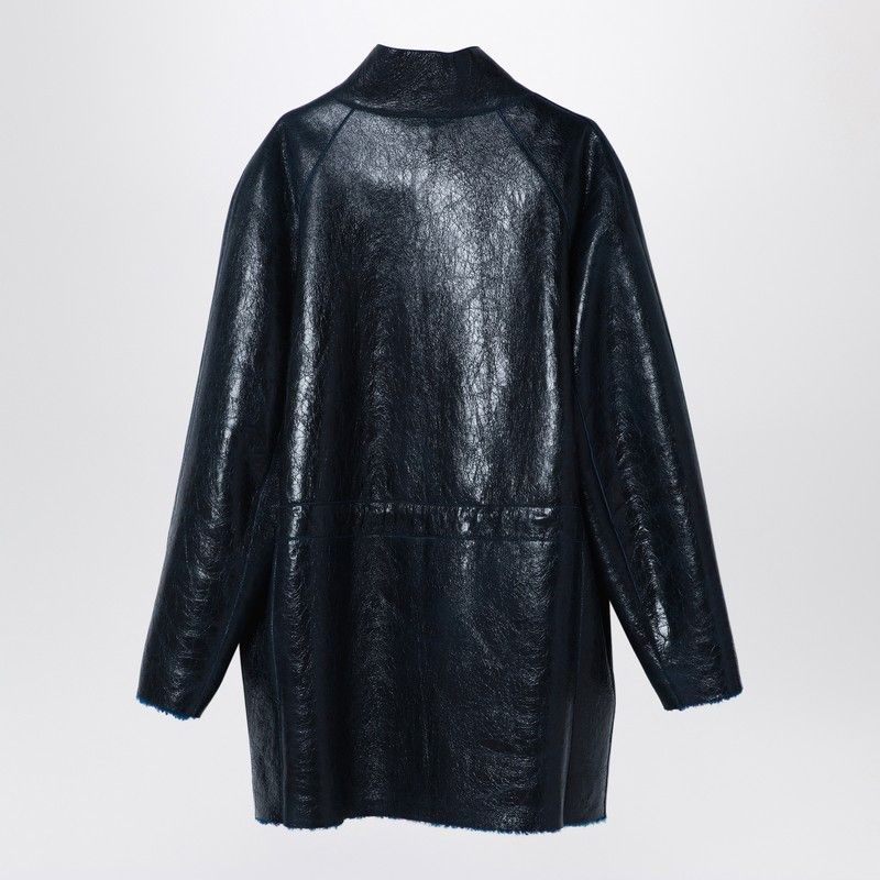 Fendi Fendi Dark Blue Sheepskin Jacket Size S / US 4 / IT 40 - 2 Thumbnail