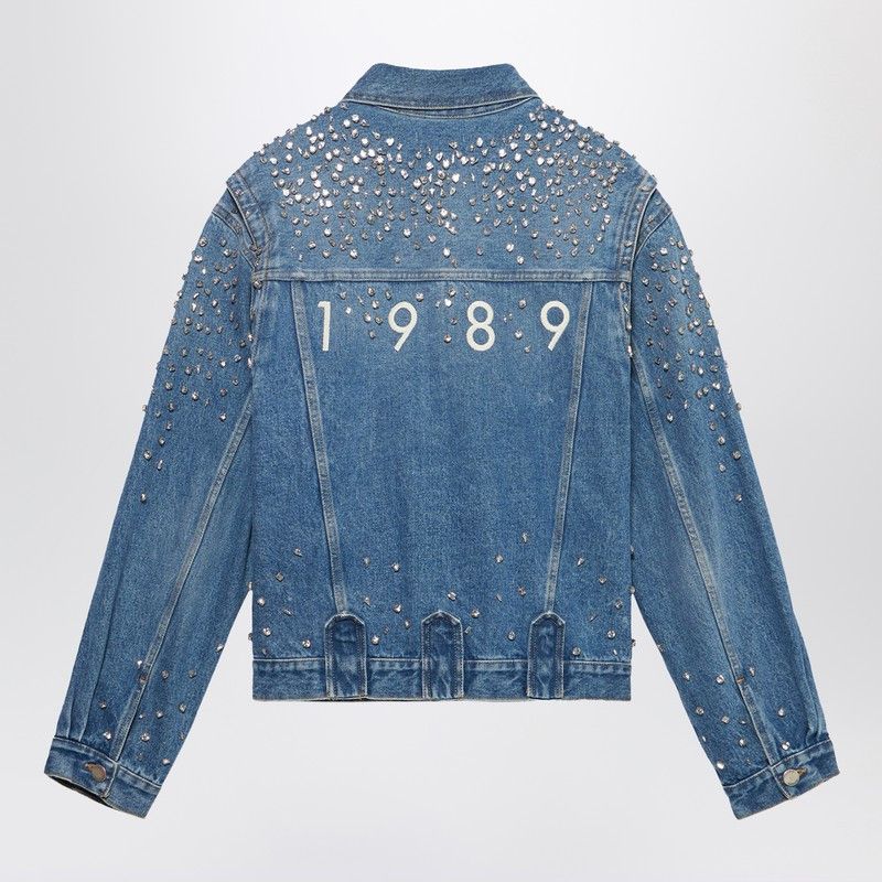 1989 STUDIO 1989 Studio Denim Trucker Jacket Crystals Blue Size US S / EU 44-46 / 1 - 2 Thumbnail