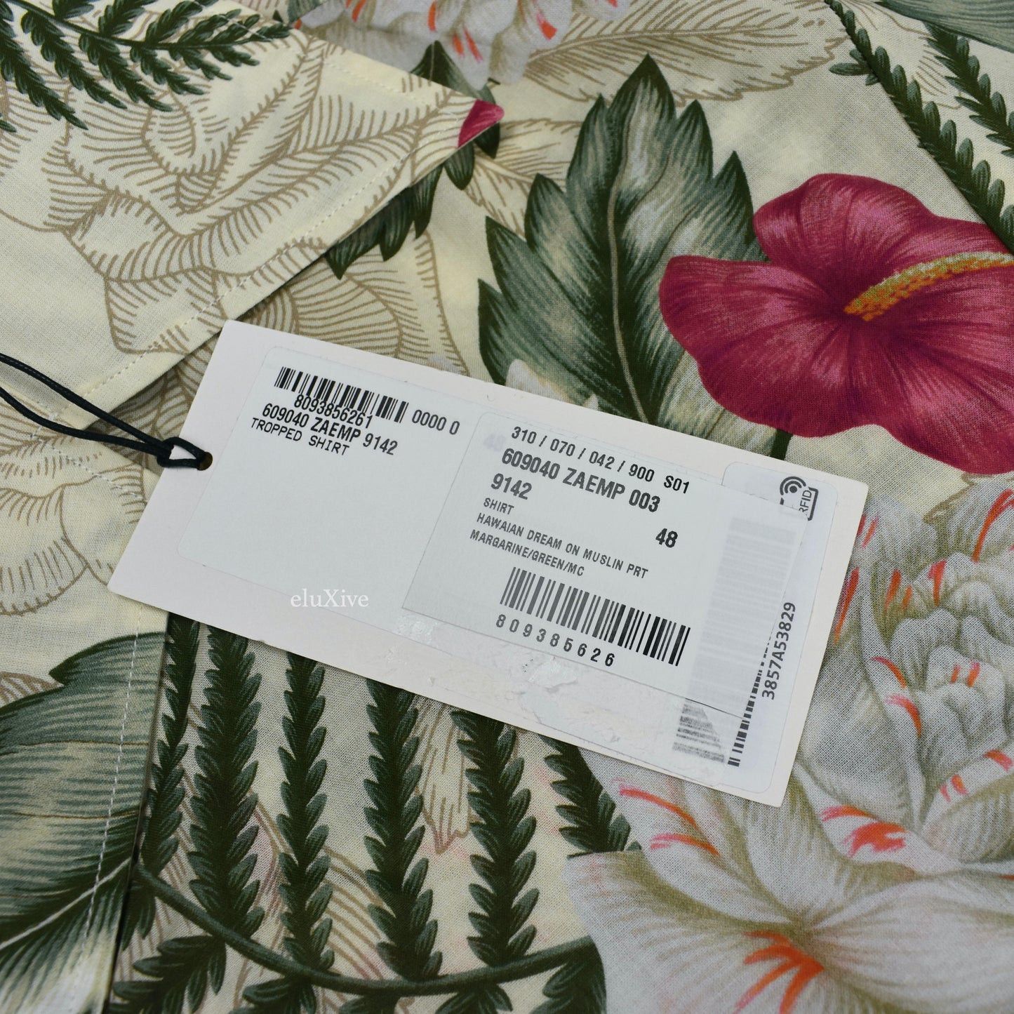 Gucci Gucci Hawaiian Dream Floral Print Button Down Shirt Beige Size US M / EU 48-50 / 2 - 5 Thumbnail