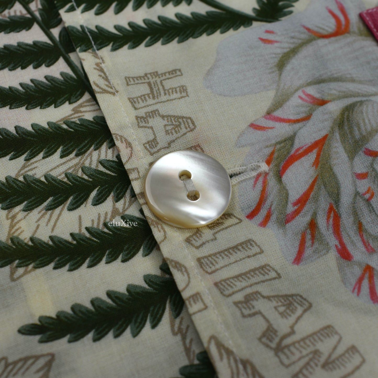 Gucci Gucci Hawaiian Dream Floral Print Button Down Shirt Beige Size US M / EU 48-50 / 2 - 6 Thumbnail