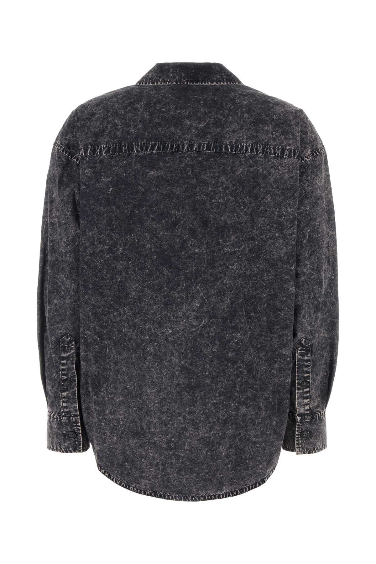 T by Alexander Wang Black Cotton Oversize Shirt Size XXS / US 00 / IT 34 - 2 Thumbnail