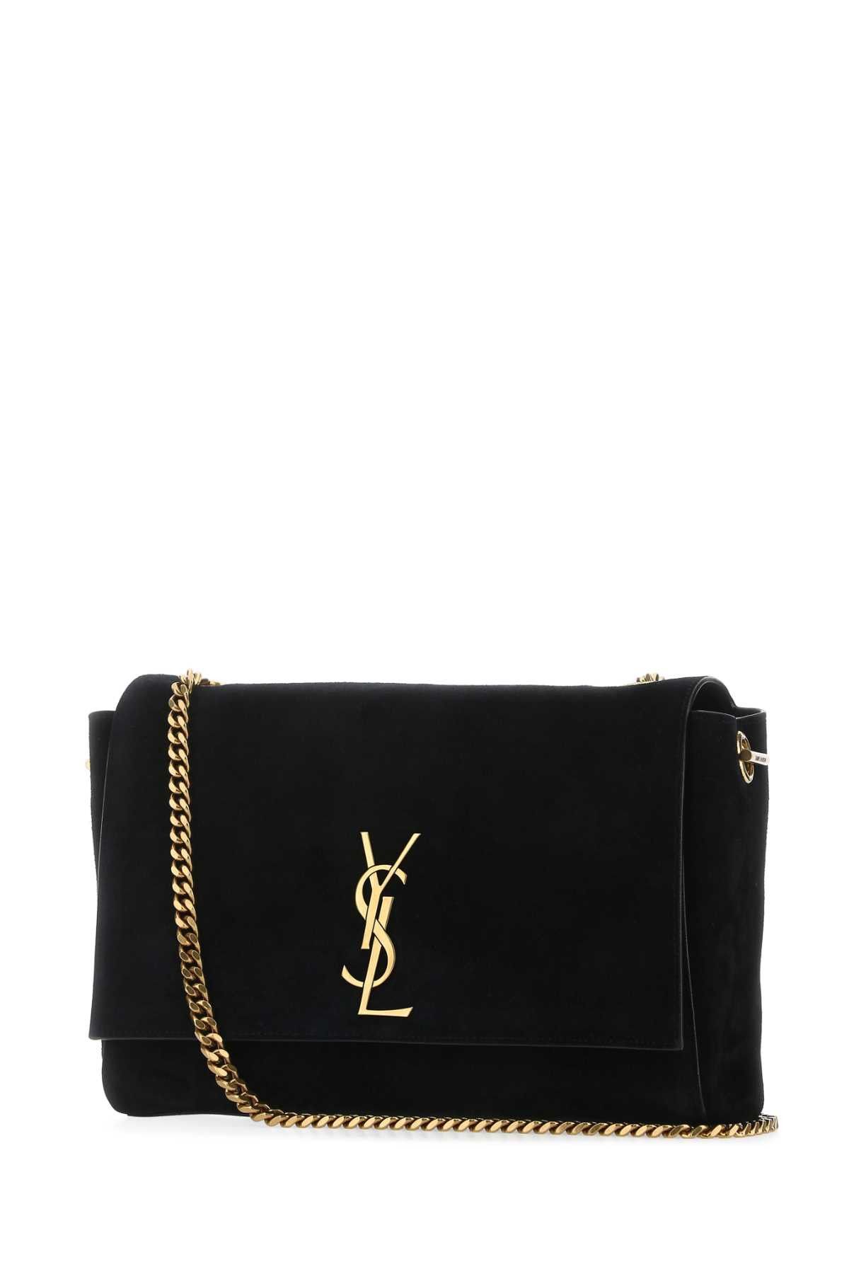 Saint Laurent Paris Black Suede Medium Kate Shoulder Bag Size ONE SIZE - 2 Thumbnail