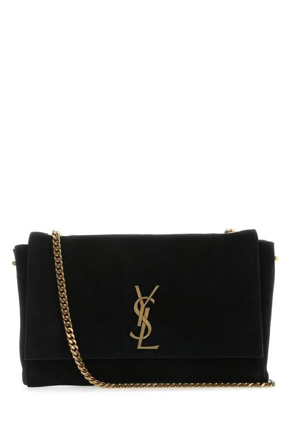 Saint Laurent Paris Black Suede Medium Kate Shoulder Bag Size ONE SIZE - 3 Thumbnail