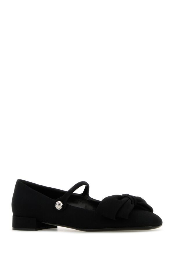 Valentino Black Crepe Bowjane Ballerinas Size US 8.5 / IT 38.5 - 4 Thumbnail