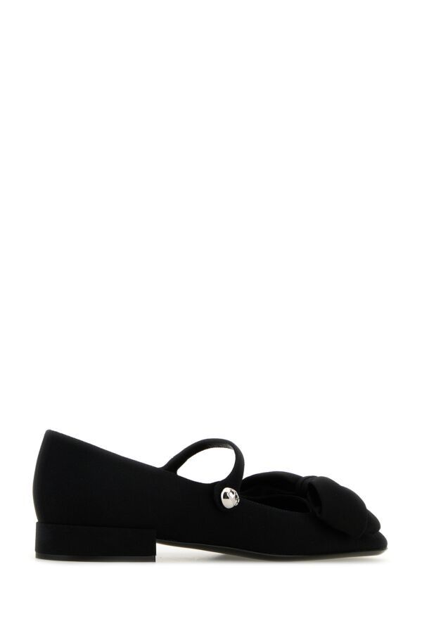 Valentino Black Crepe Bowjane Ballerinas Size US 8.5 / IT 38.5 - 5 Thumbnail