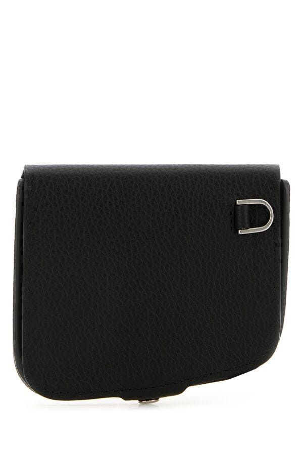 Salvatore Ferragamo Black Leather Coin Purse Size ONE SIZE - 5 Thumbnail