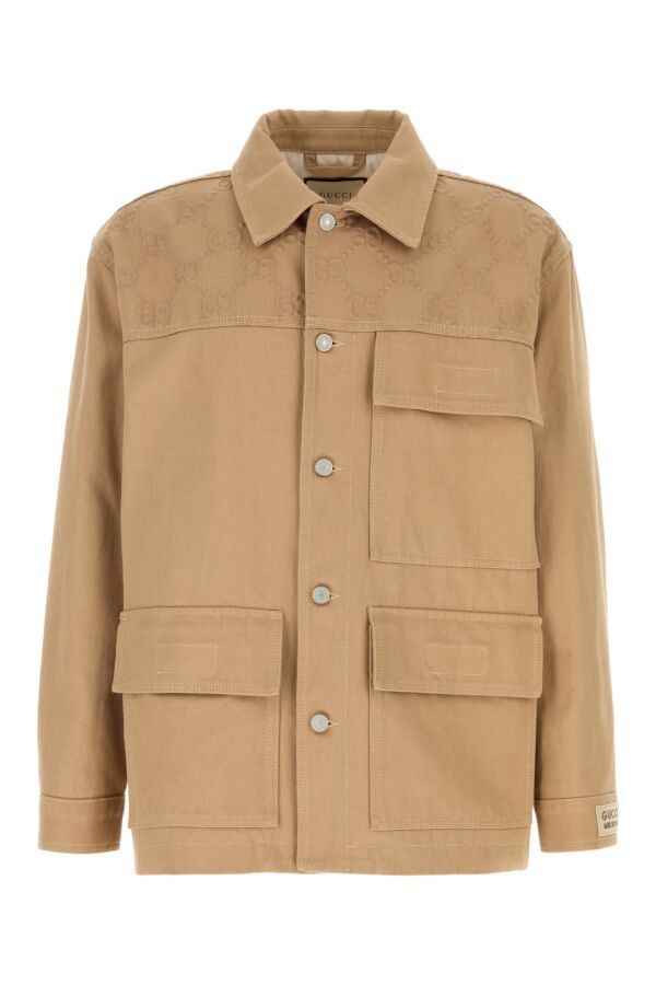 Gucci Camel Cotton Jacket Size US M / EU 48-50 / 2 - 3 Thumbnail