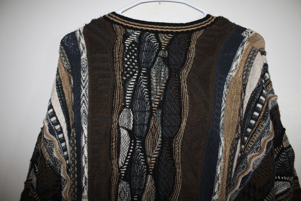 Vintage VINTAGE 80S 90S ABSTRACT 3D CABLE KNIT BIGGIE SMALLS COSBY