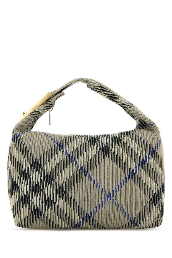 Burberry Embroidered Nylon Medium Peg Handbag Size ONE SIZE - 3 Thumbnail