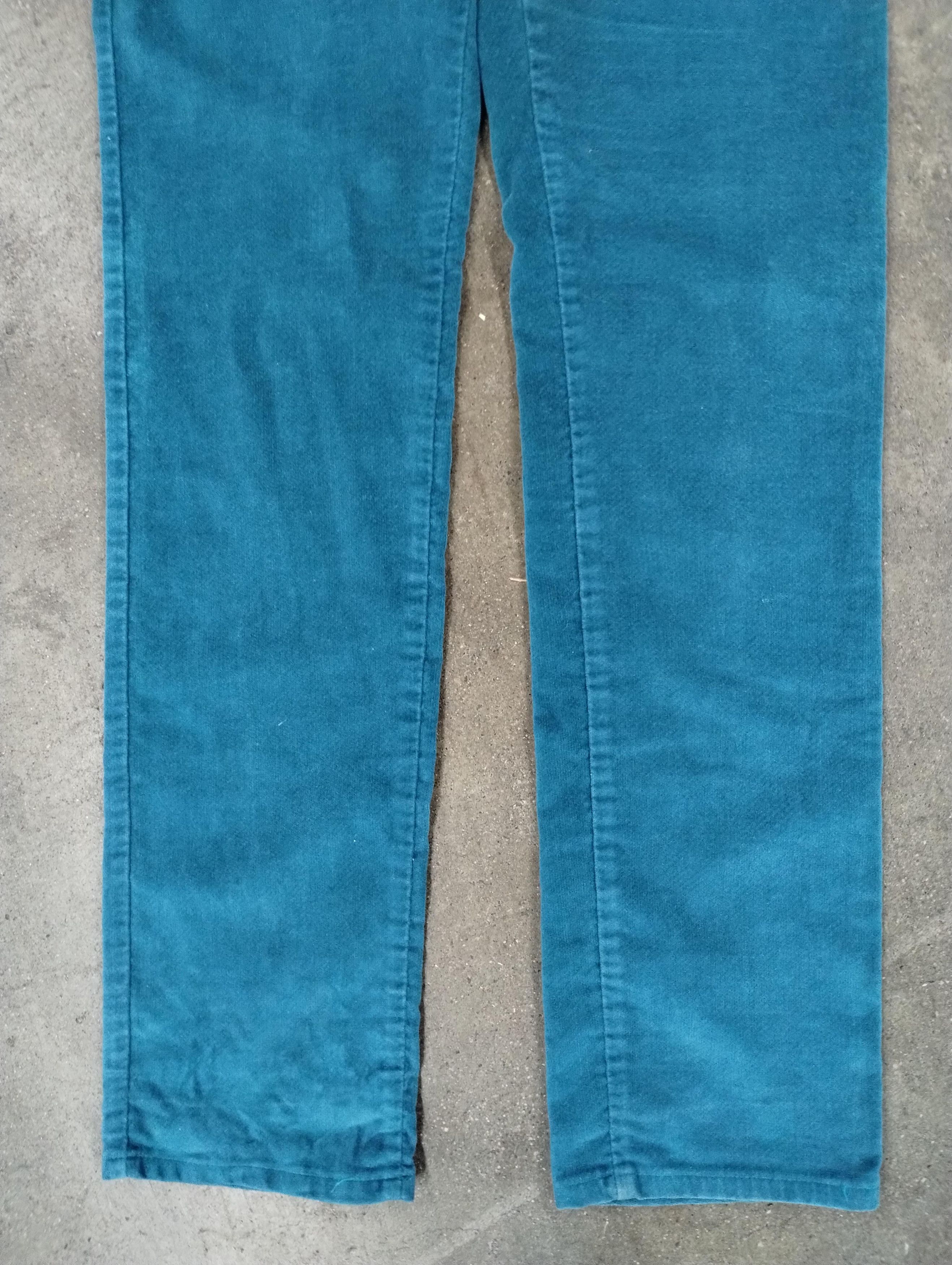 Vintage Vintage 90s Lee Teal Felt Pants Size US 26 / EU 42 - 2 Thumbnail