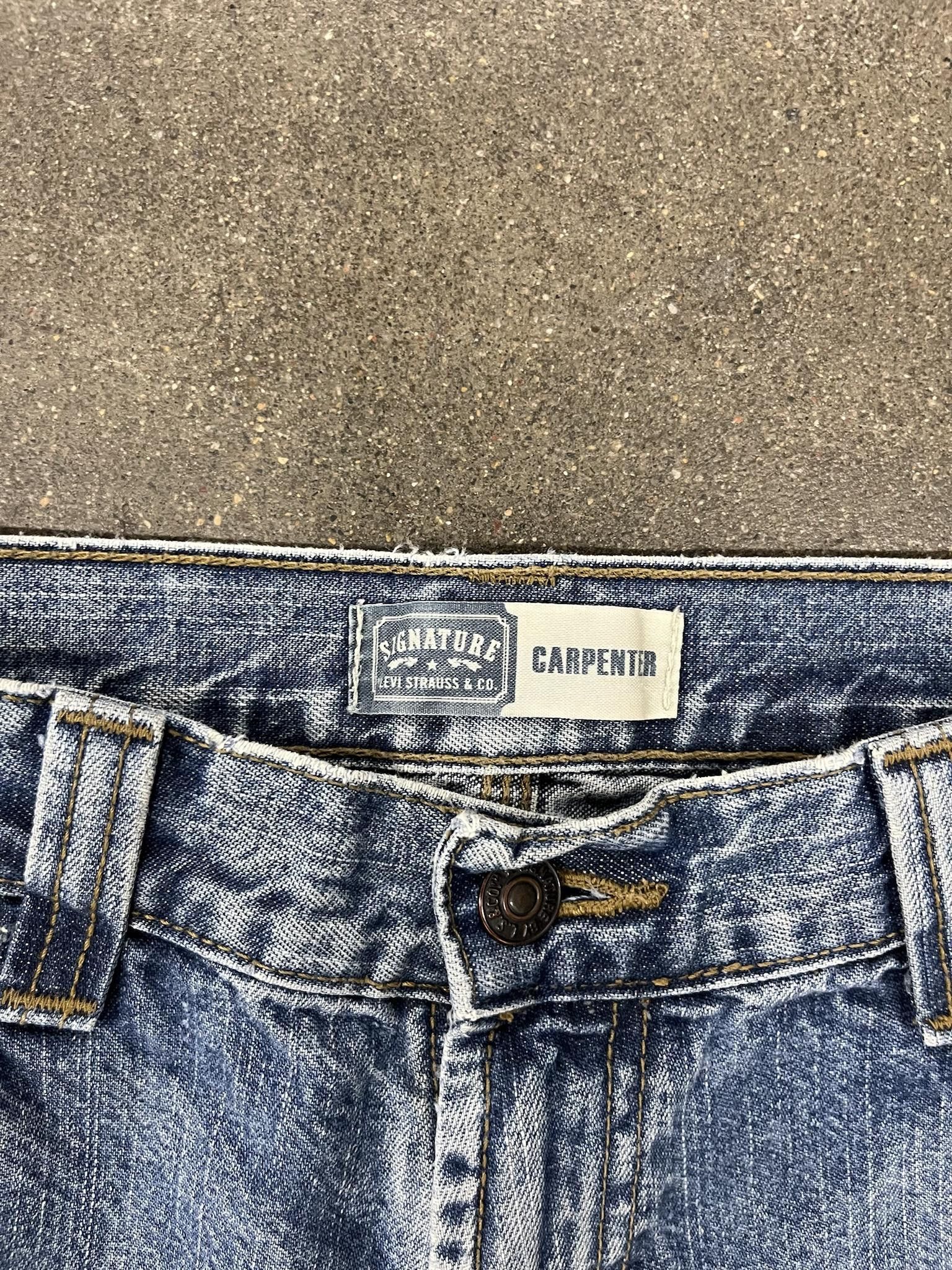Jean Levis Signature Carpenter Jeans Size US 27 - 2 Thumbnail