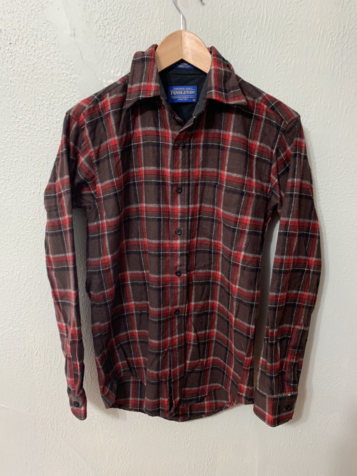 Vintage Vintage Flannel Pendleton Brown Red Check Flannel Size US XS / EU 42 / 0 - 2 Thumbnail