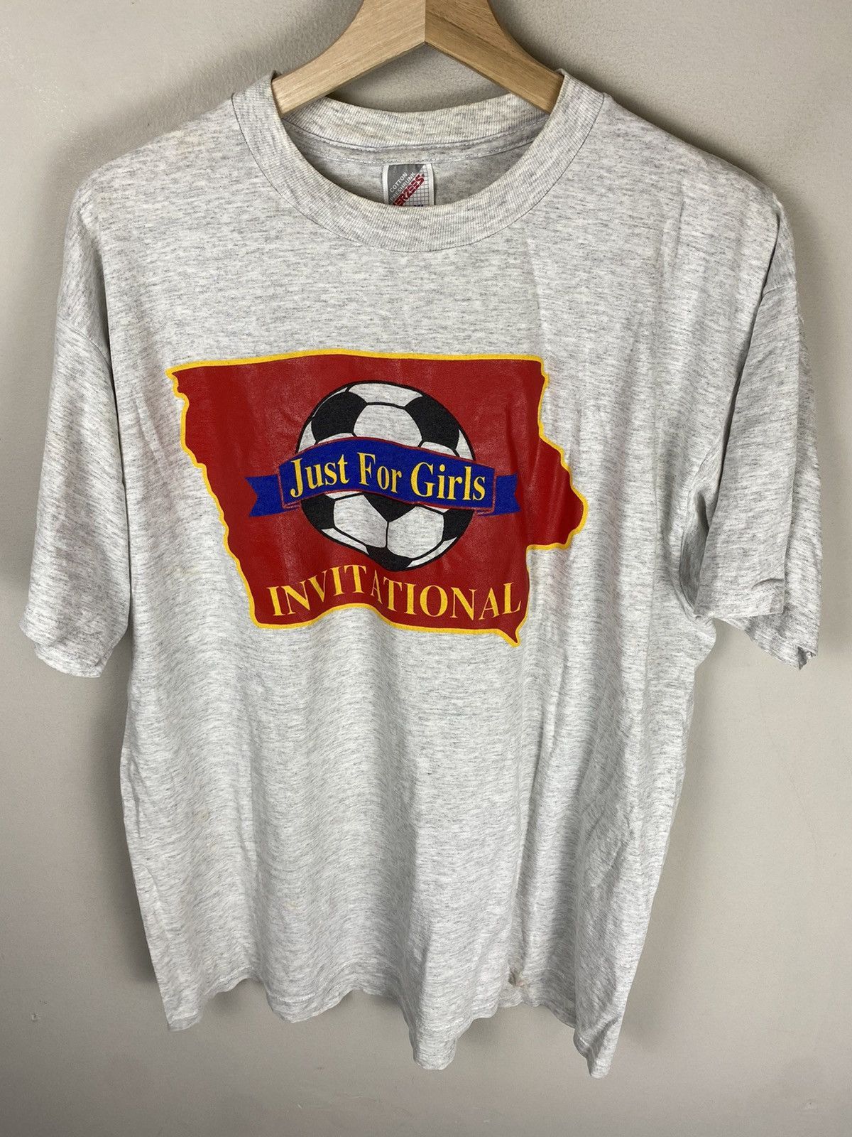 Vintage Vintage Just for Girls Soccer Tee Size US XL / EU 56 / 4 - 2 Thumbnail