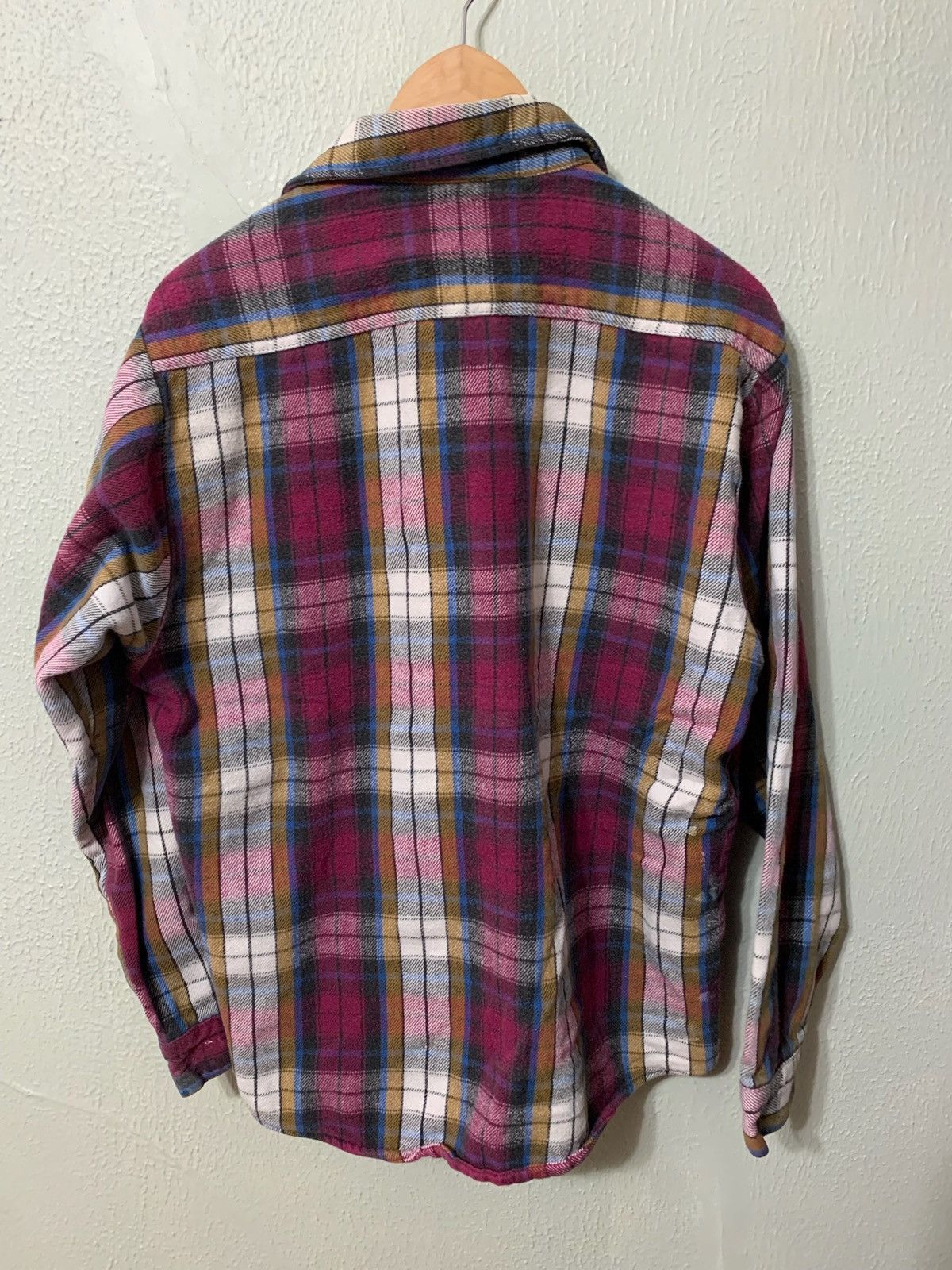 Vintage Vintage Flannel 1980s Five Brother Paint Distressed Flannel Shirt Size US L / EU 52-54 / 3 - 4 Thumbnail