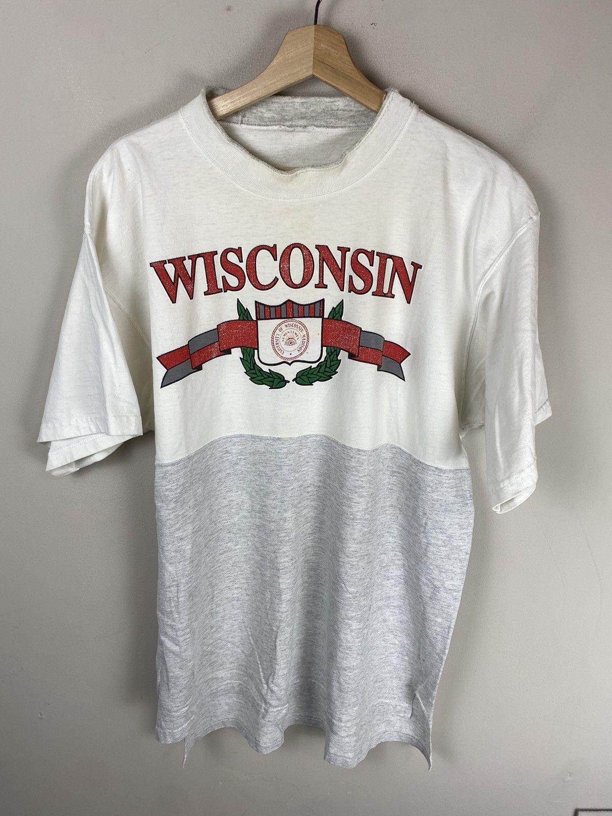 Vintage Vintage Wisconsin Cut and Sew Tee Size US XL / EU 56 / 4 - 2 Thumbnail