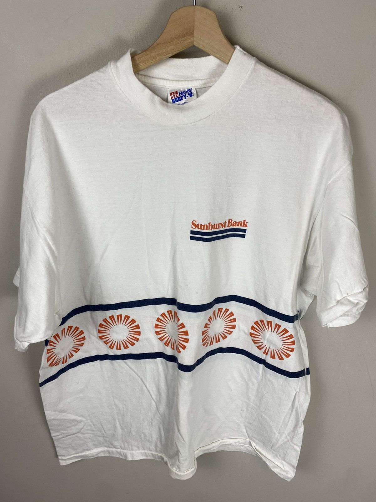 Vintage Vintage Sunburst Bank Tee Size US XL / EU 56 / 4 - 2 Thumbnail
