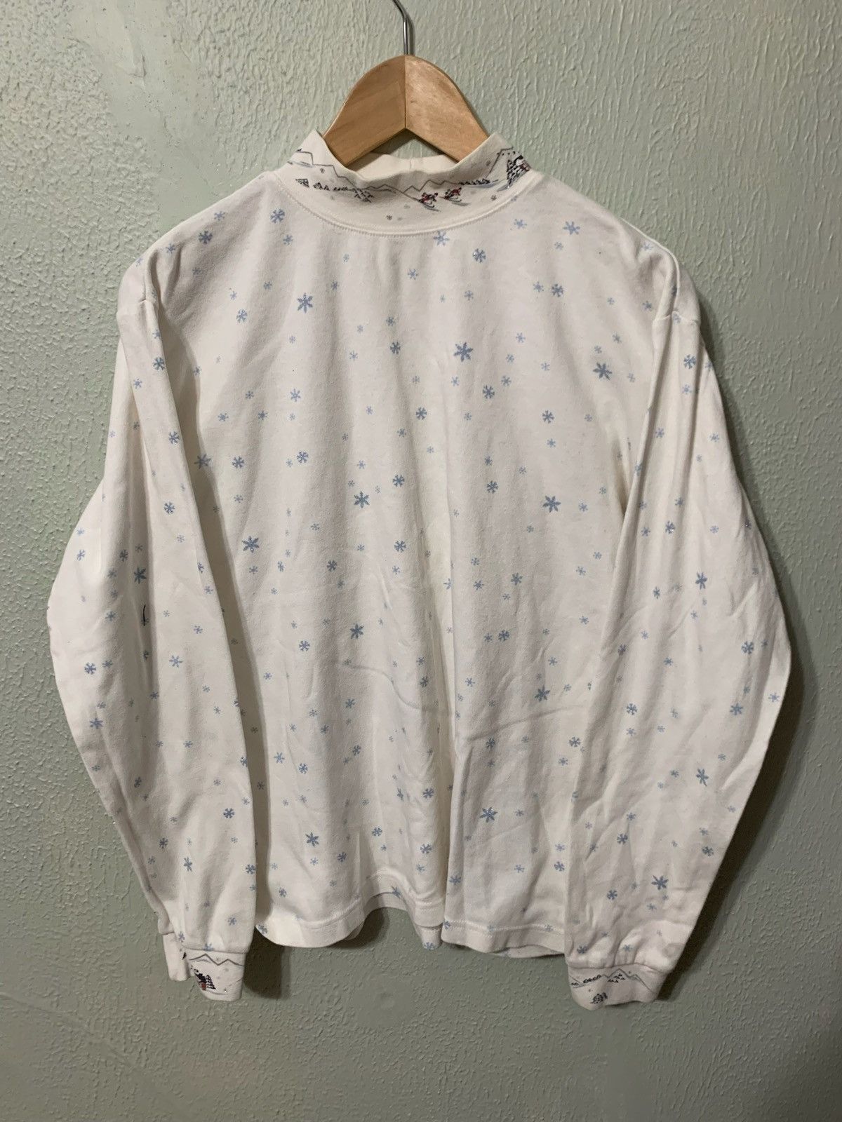 Vintage Vintage Ski Snowfall Mock Longsleeve Size US M / EU 48-50 / 2 - 4 Thumbnail