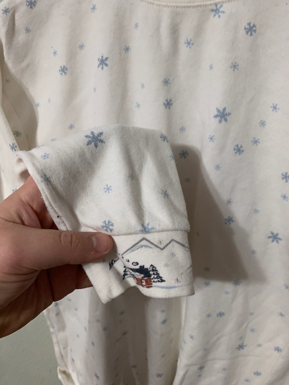 Vintage Vintage Ski Snowfall Mock Longsleeve Size US M / EU 48-50 / 2 - 2 Thumbnail