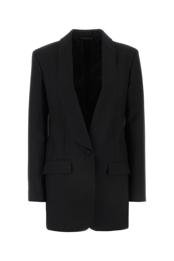 Givenchy Black Stretch Wool Blend Blazer Size M / US 6-8 / IT 42-44 - 3 Thumbnail