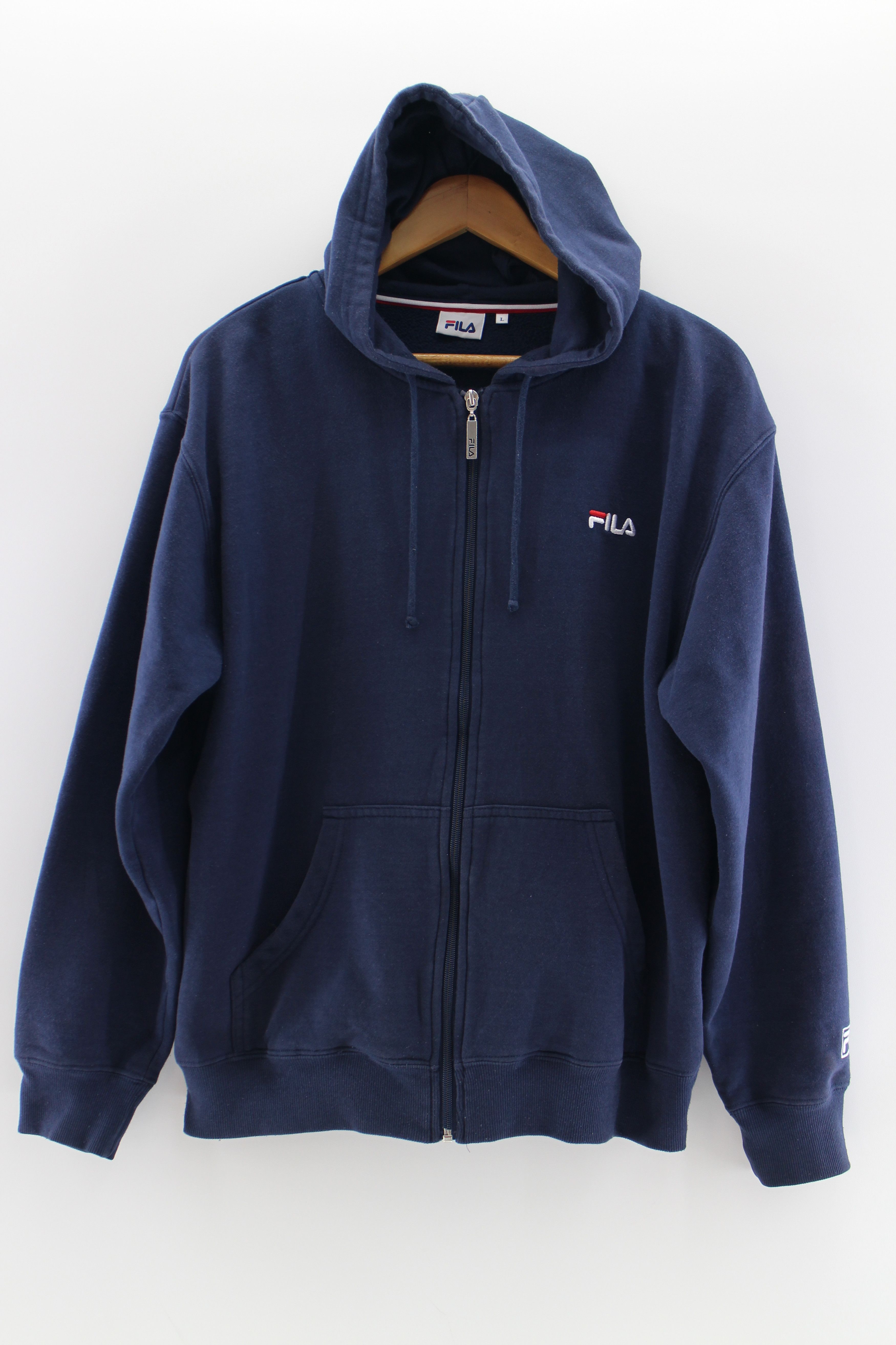 FILA HOODIE Sweatshirt Full Zipper Fila Biella Italia Small Logo
