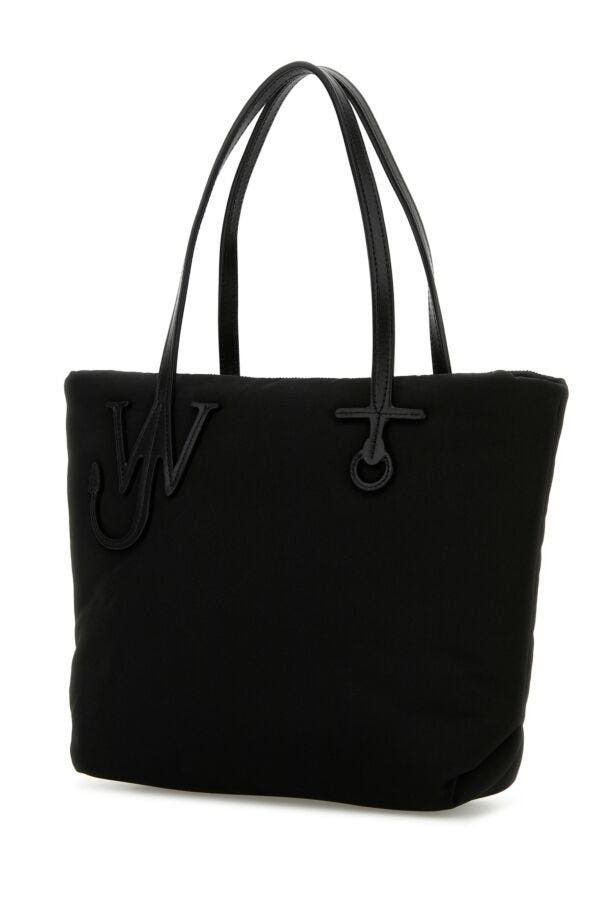 JW Anderson Black Fabric Puffy Anchor Shopping Bag Size ONE SIZE - 4 Thumbnail