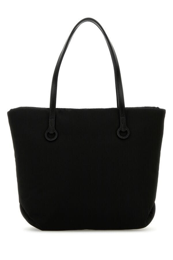 JW Anderson Black Fabric Puffy Anchor Shopping Bag Size ONE SIZE - 5 Thumbnail