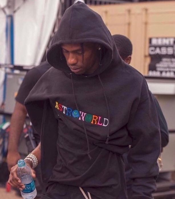 Travis scott embroidered store hoodie