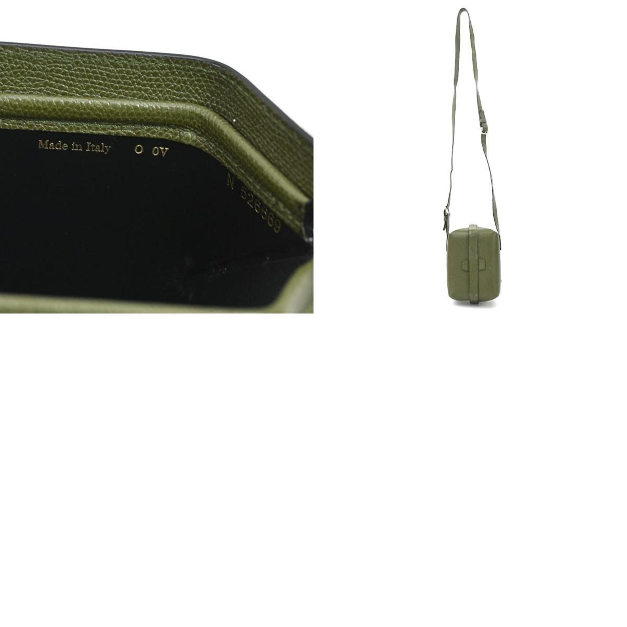 Valextra Valextra Shoulder Bag Trick Track Leather Khaki Women's h30419g Size ONE SIZE - 5 Thumbnail