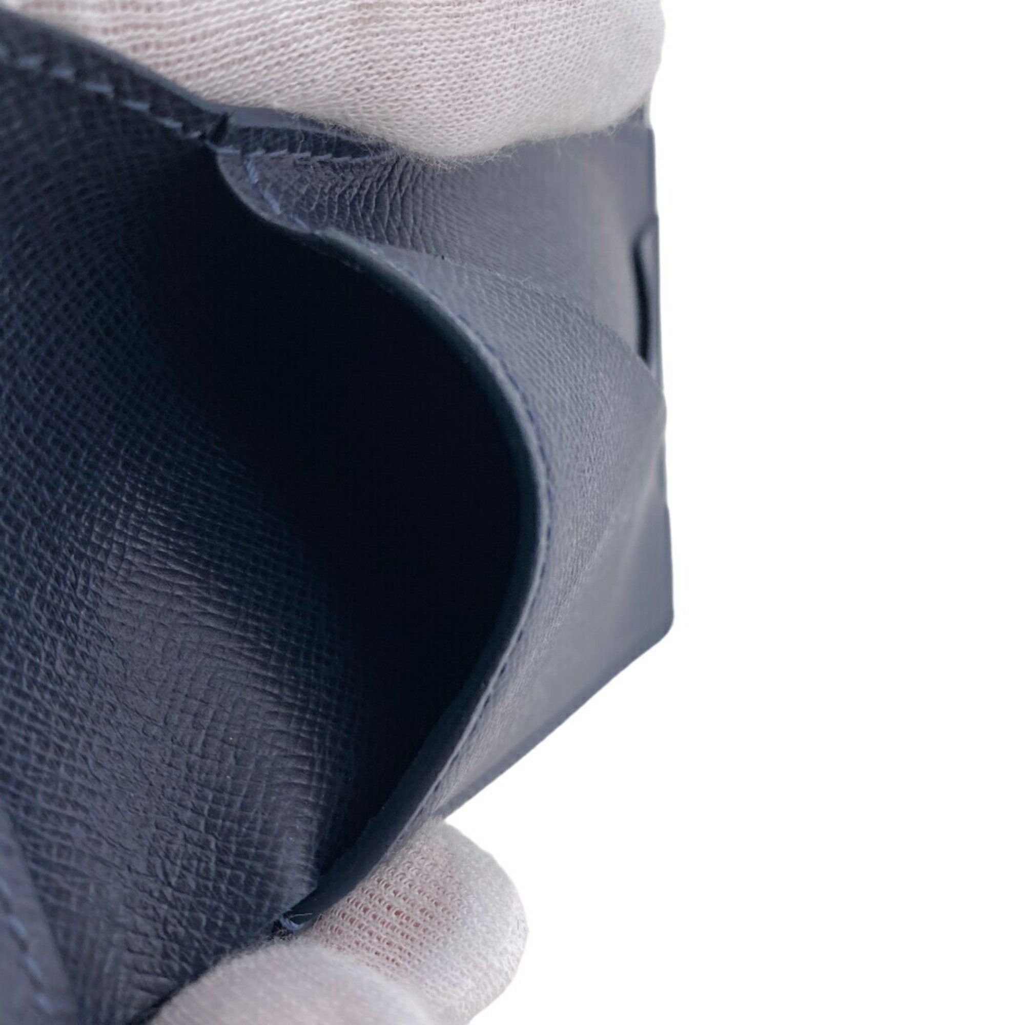 Louis Vuitton LOUIS VUITTON M30381 Portefeuille Multiple Taiga Billfold Navy Men's Size ONE SIZE - 11 Thumbnail
