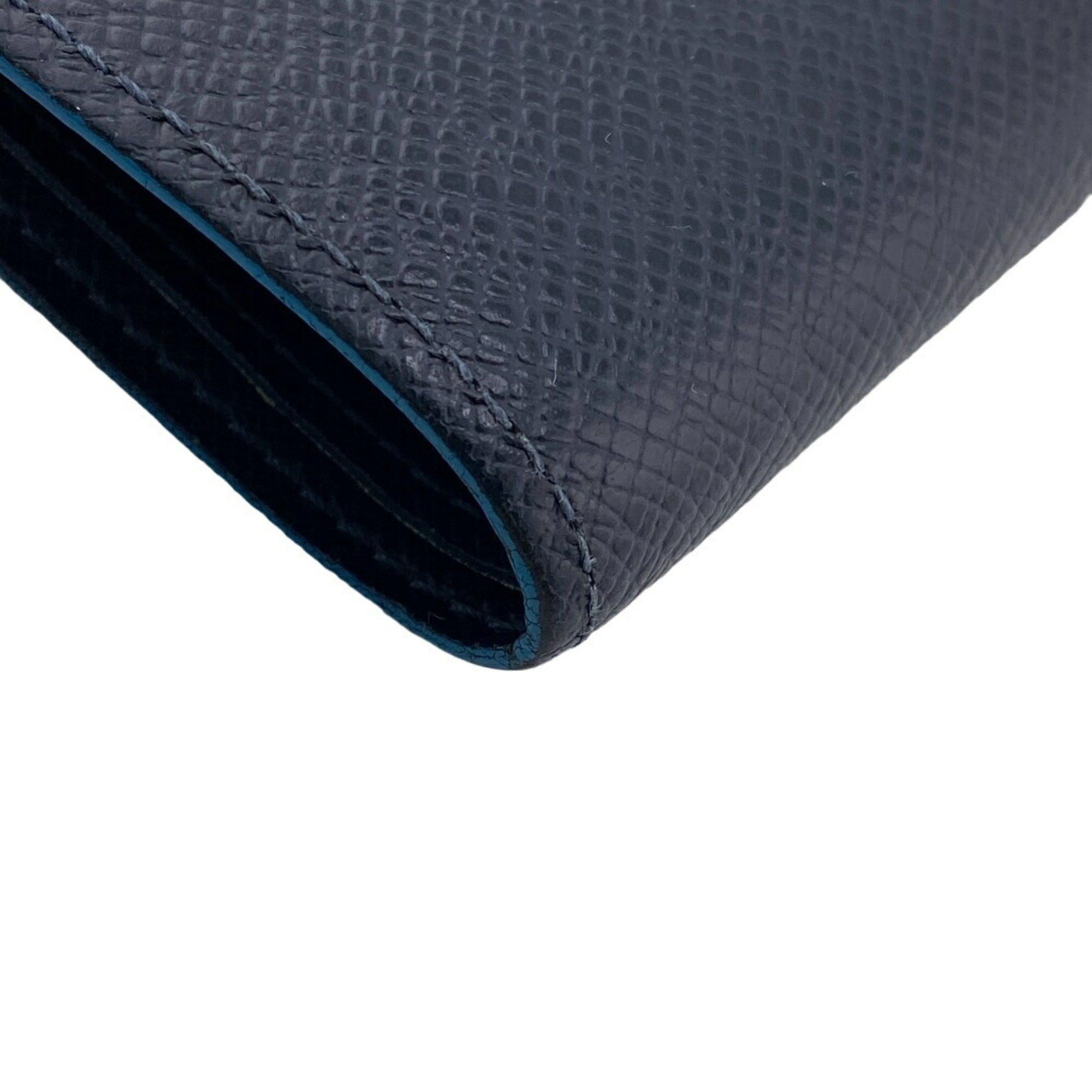 Louis Vuitton LOUIS VUITTON M30381 Portefeuille Multiple Taiga Billfold Navy Men's Size ONE SIZE - 6 Thumbnail