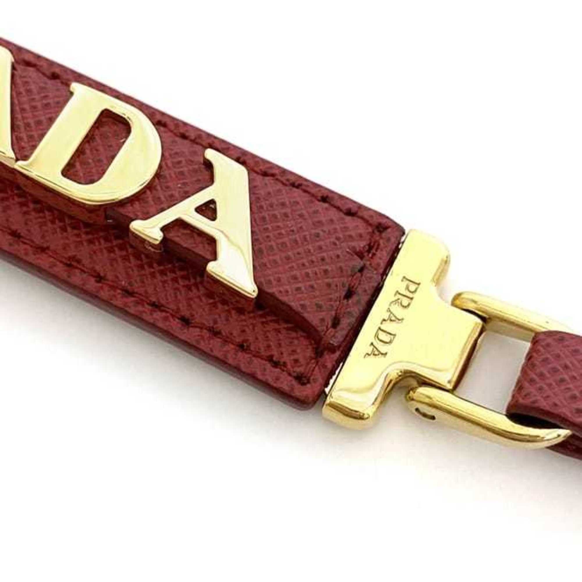 Prada Prada Key Ring Red Saffiano 1PP067 Leather GP PRADA Holder Bag Charm Women's Accessory Accent Presence Size ONE SIZE - 9 Thumbnail