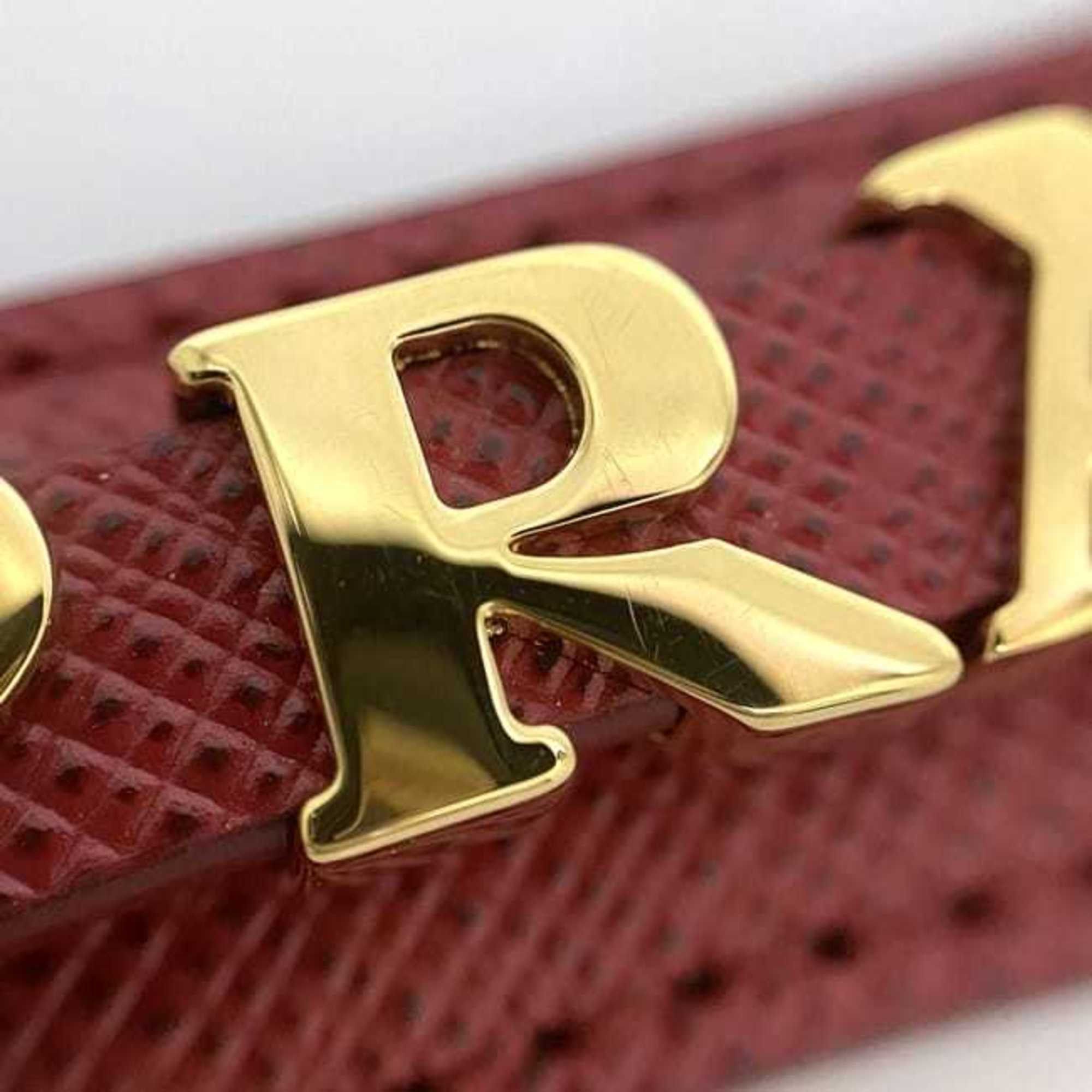 Prada Prada Key Ring Red Saffiano 1PP067 Leather GP PRADA Holder Bag Charm Women's Accessory Accent Presence Size ONE SIZE - 8 Thumbnail