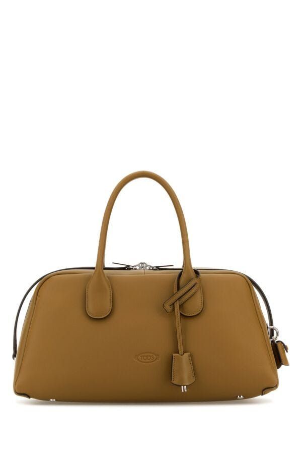 Tod's Khaki Leather Medium Darsena Handbag Size ONE SIZE - 3 Thumbnail