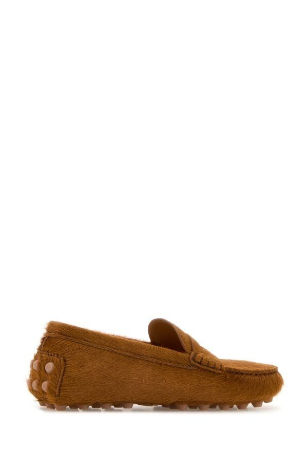 Tod's Caramel Calf Hair Loafers Size US 7 / IT 37 - 5 Thumbnail