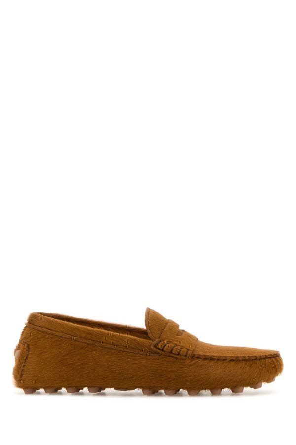 Tod's Caramel Calf Hair Loafers Size US 7 / IT 37 - 3 Thumbnail
