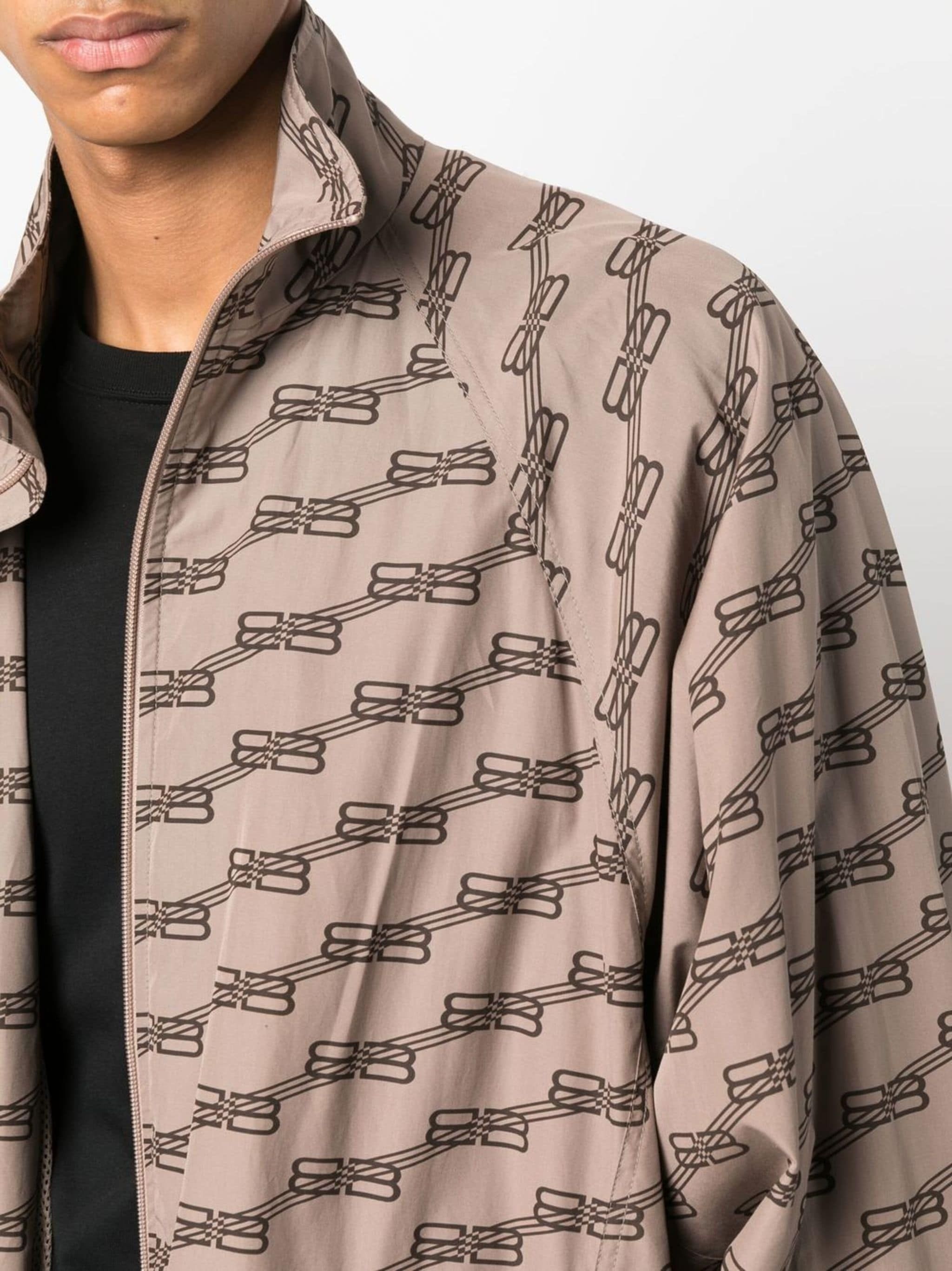 Balenciaga Monogram BB Tracksuit Jacket Size US L / EU 52-54 / 3 - 3 Thumbnail