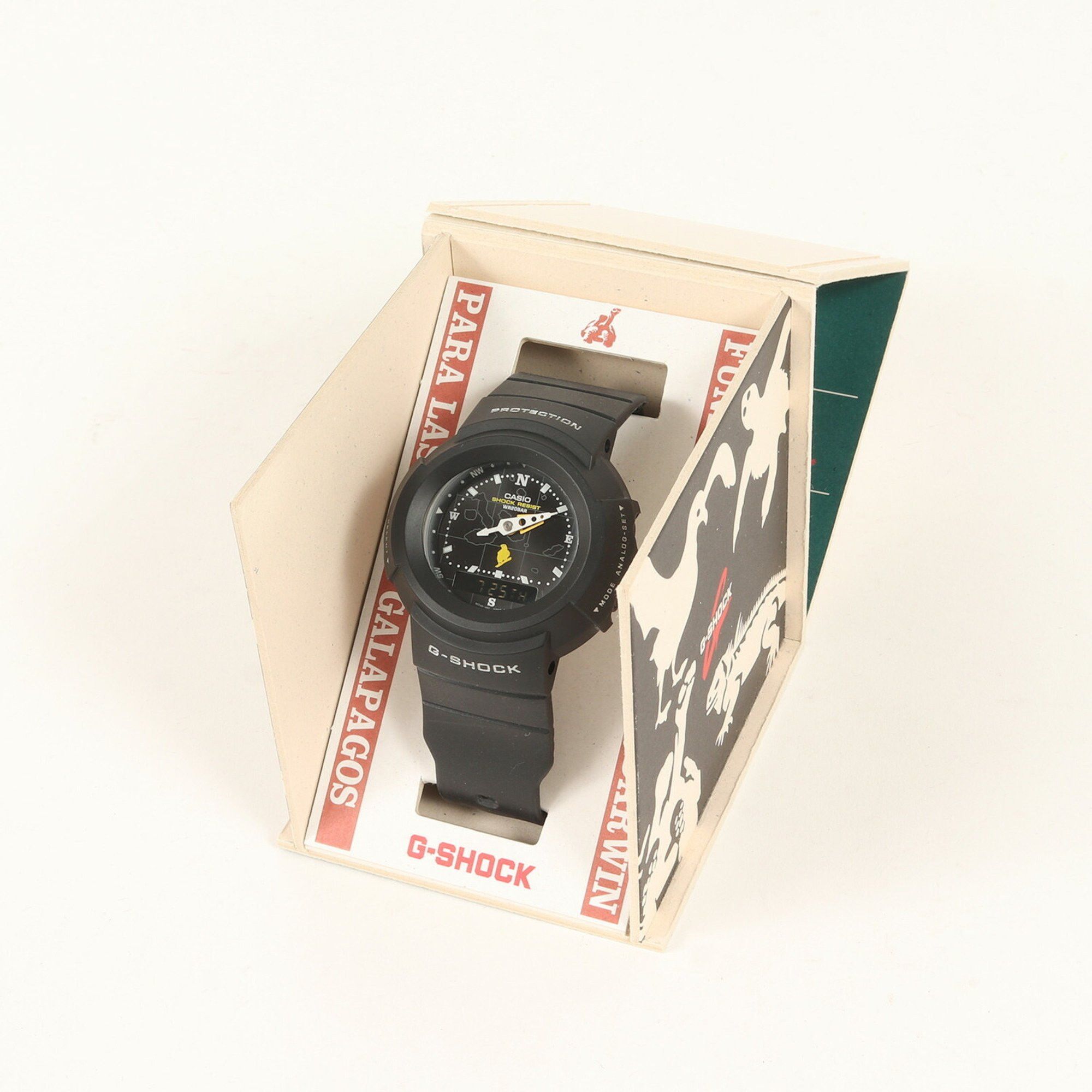 Casio G-SHOCK 90s AW-500D-9E2T Galapagos Darwin Research Station Finch Digital-Analog Black Watch 1999 CASIO Men's Size ONE SIZE - 6 Thumbnail