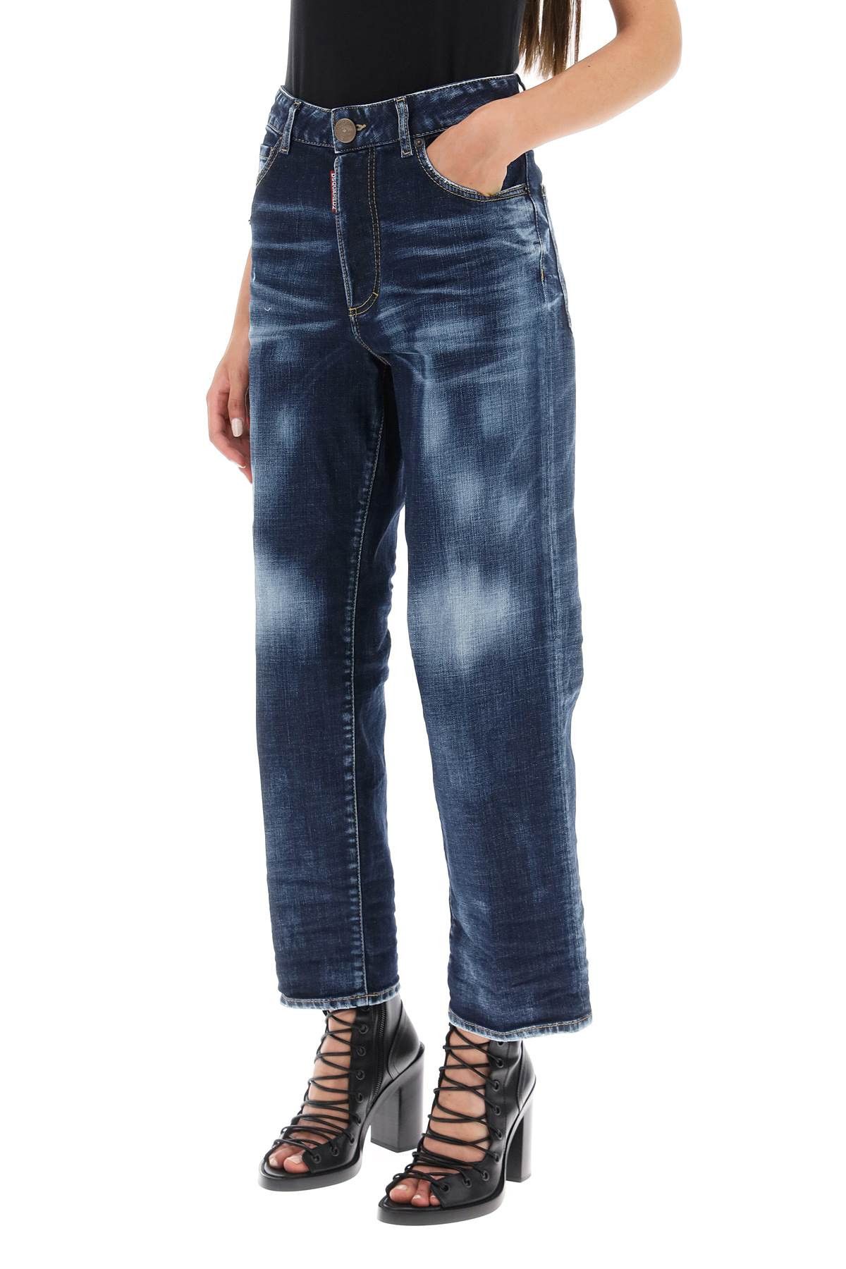 Dsquared2 DSQUARED2 'Boston' Cropped Jeans Size 27" / US 4 / IT 40 - 4 Thumbnail