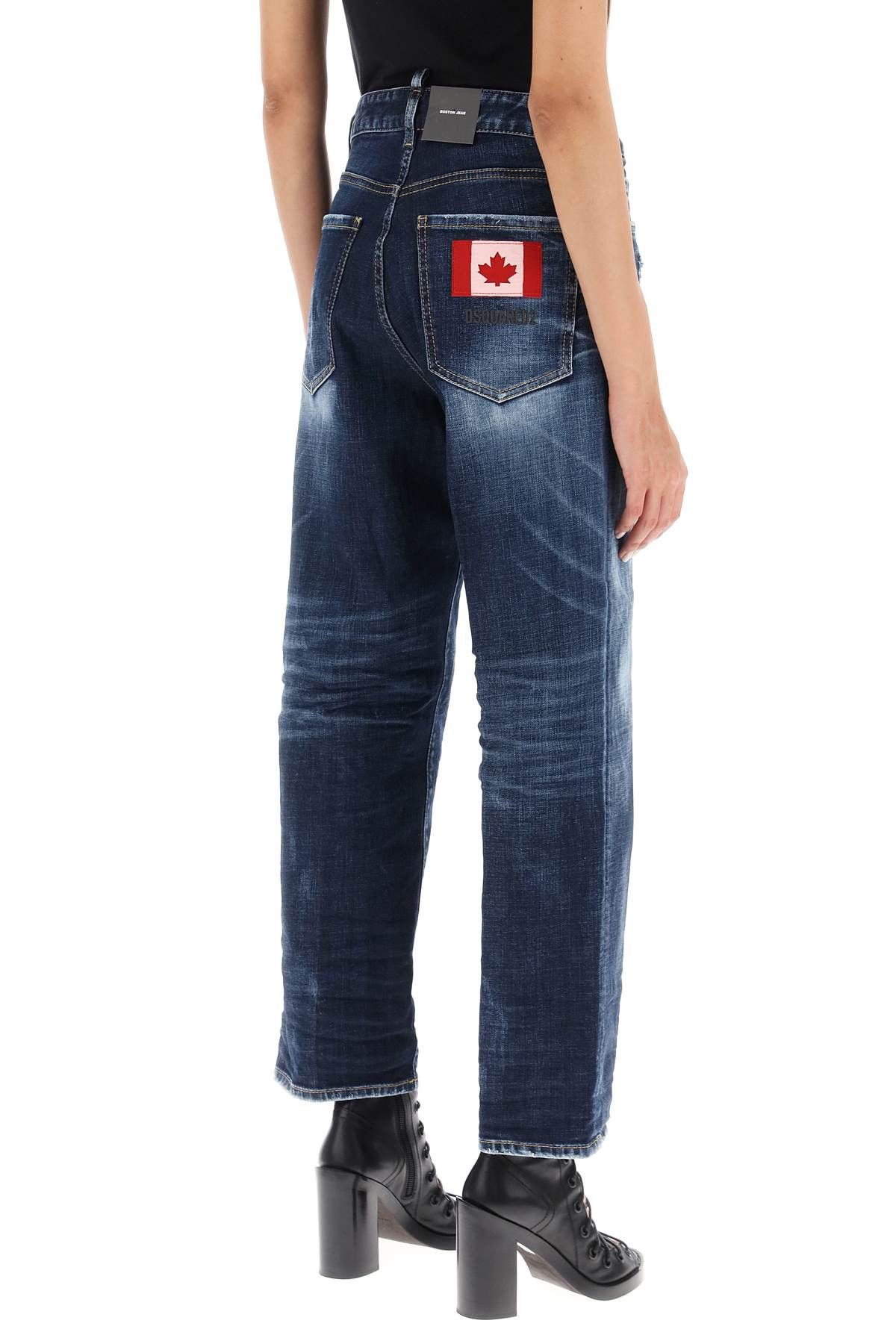 Dsquared2 DSQUARED2 'Boston' Cropped Jeans Size 27" / US 4 / IT 40 - 3 Thumbnail