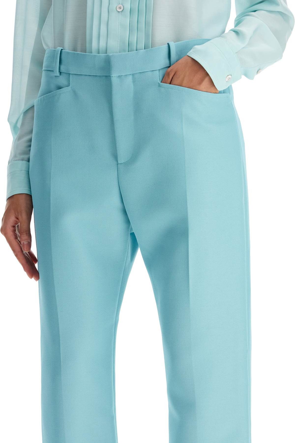 Tom Ford TOM FORD Wallis Cigarette Pants In Hopsack Fabric Size 27" / US 4 / IT 40 - 4 Thumbnail