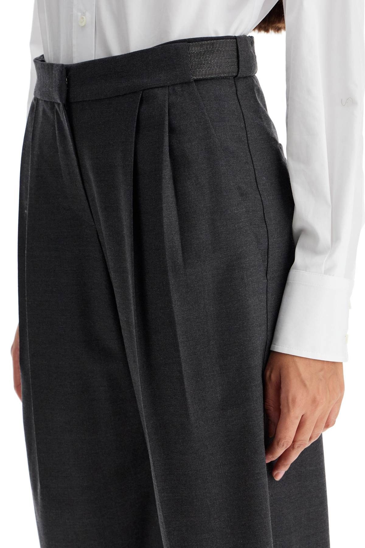 Brunello Cucinelli BRUNELLO CUCINELLI Stretch Wool Trousers For Men/W Size 26" / US 2 / IT 38 - 4 Thumbnail